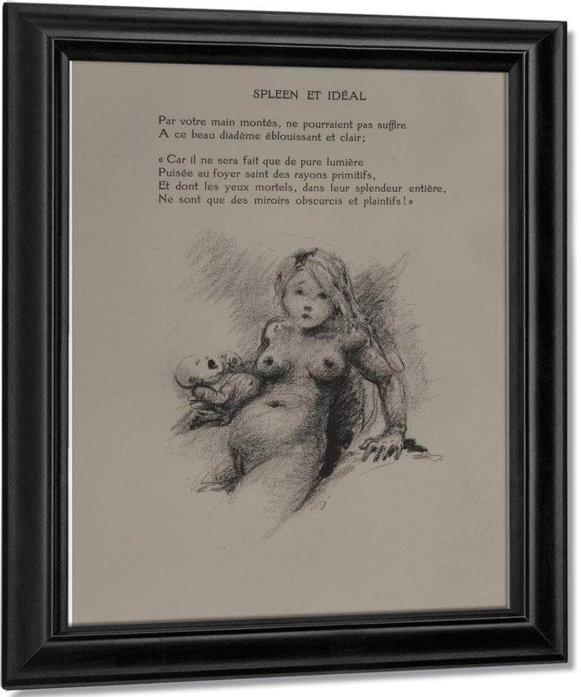 Les Fleur Du Mal By Charles Baudelaire 1947 By Louis Icart Fine Art Print