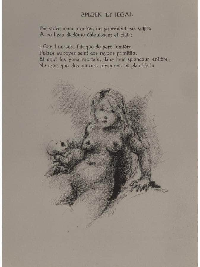 Les Fleur Du Mal By Charles Baudelaire 1947 By Louis Icart Fine Art Print