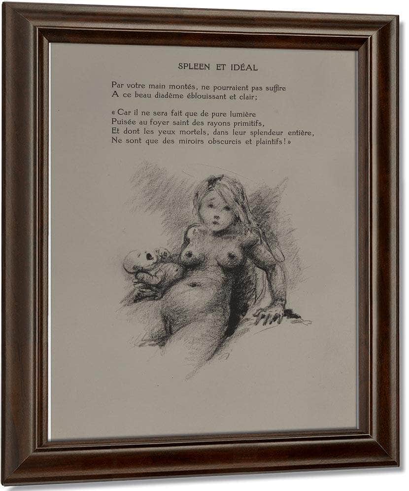 Les Fleur Du Mal By Charles Baudelaire 1947 By Louis Icart Fine Art Print