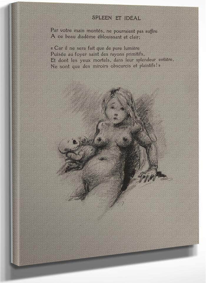 Les Fleur Du Mal By Charles Baudelaire 1947 By Louis Icart Fine Art Print