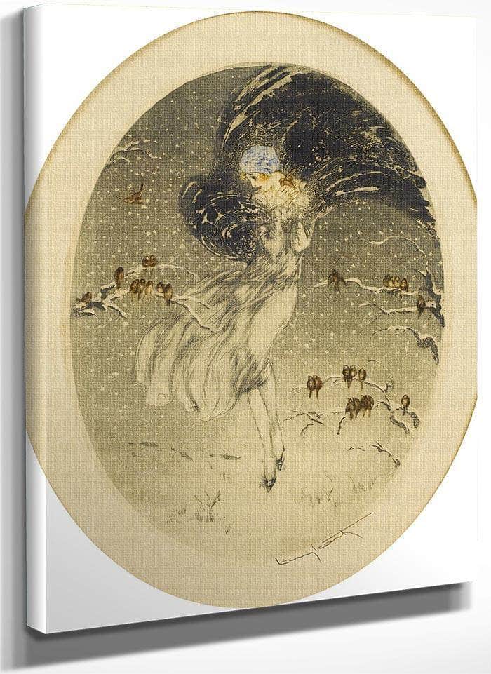 Les Frileux The Chilly Ones 1929 By Louis Icart Fine Art Print