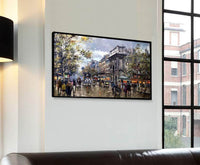 Les Grands Boulevards Porte St. Martin Painting Blanchard Canvas Art Fine Art Print