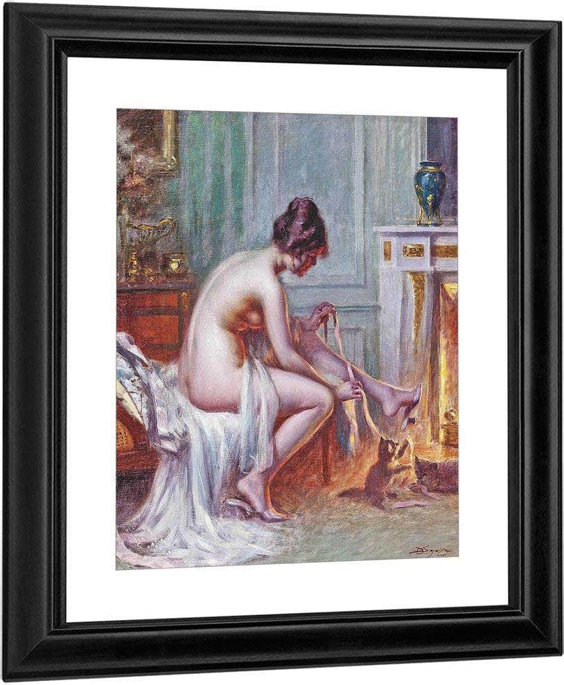 Les Jeunes Chats By Enjolras Delphin Fine Art Print