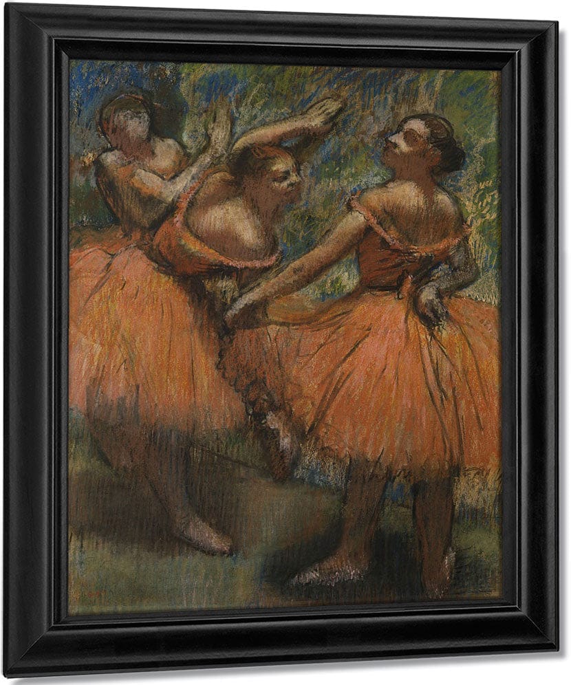 Les Jupes Rouge (The Red Skirts) By Edgar Degas Fine Art Print