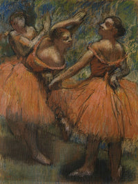 Les Jupes Rouge (The Red Skirts) By Edgar Degas Fine Art Print