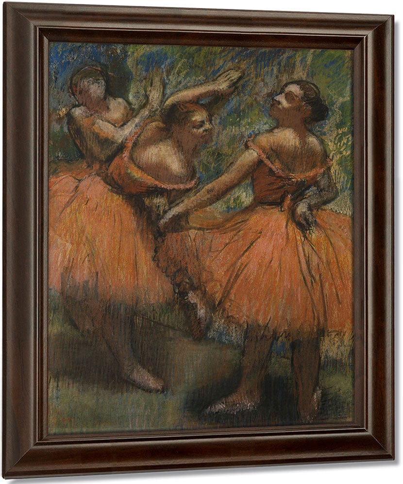 Les Jupes Rouge (The Red Skirts) By Edgar Degas Fine Art Print