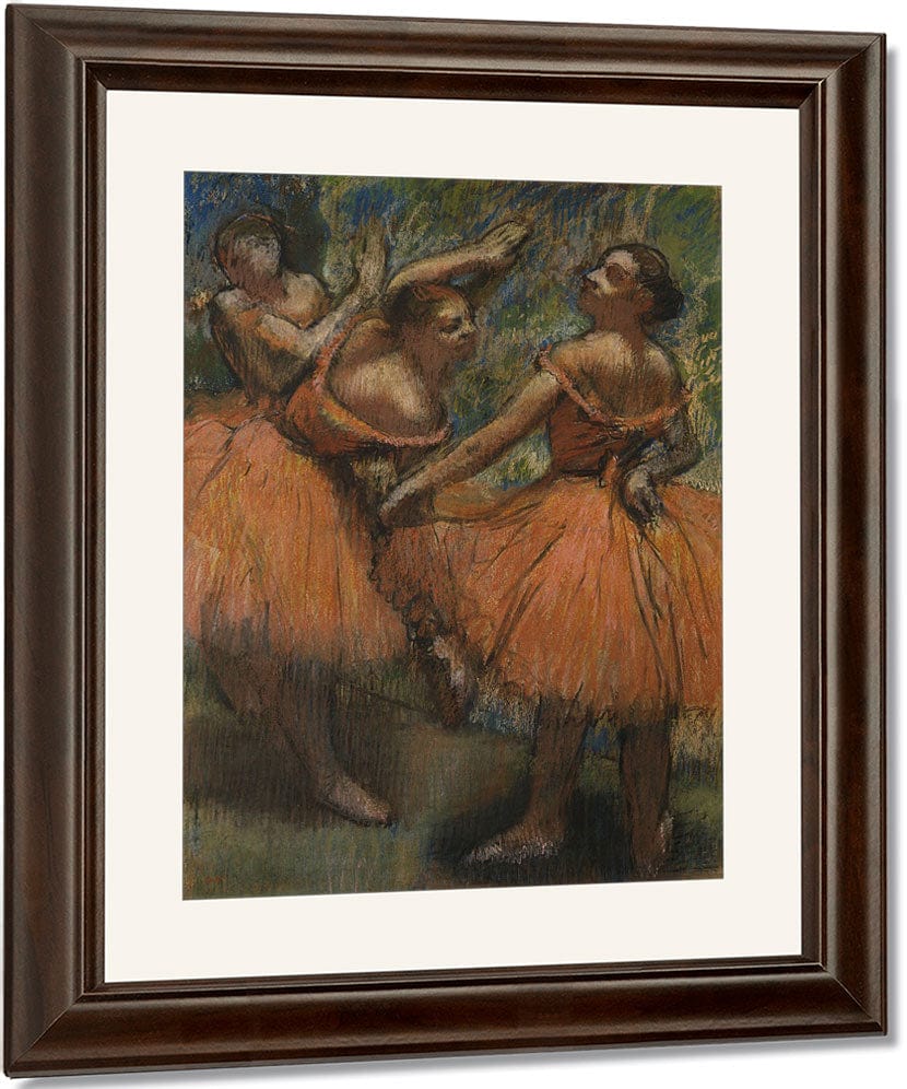 Les Jupes Rouge (The Red Skirts) By Edgar Degas Fine Art Print
