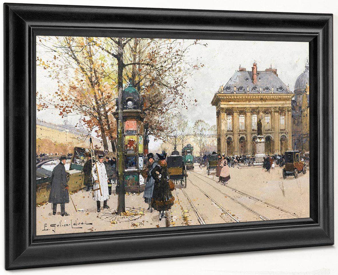 Les Quais De La Seine Lautomne By Eugene Galien Laloue Fine Art Print