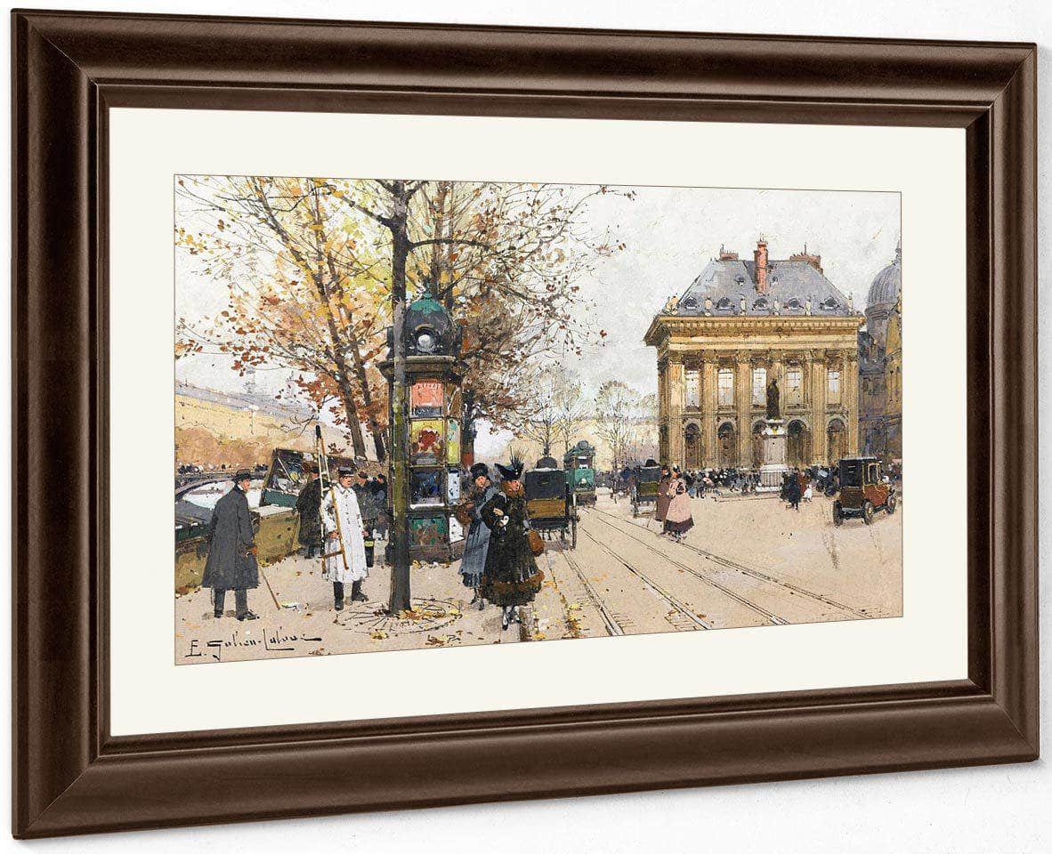 Les Quais De La Seine Lautomne By Eugene Galien Laloue Fine Art Print