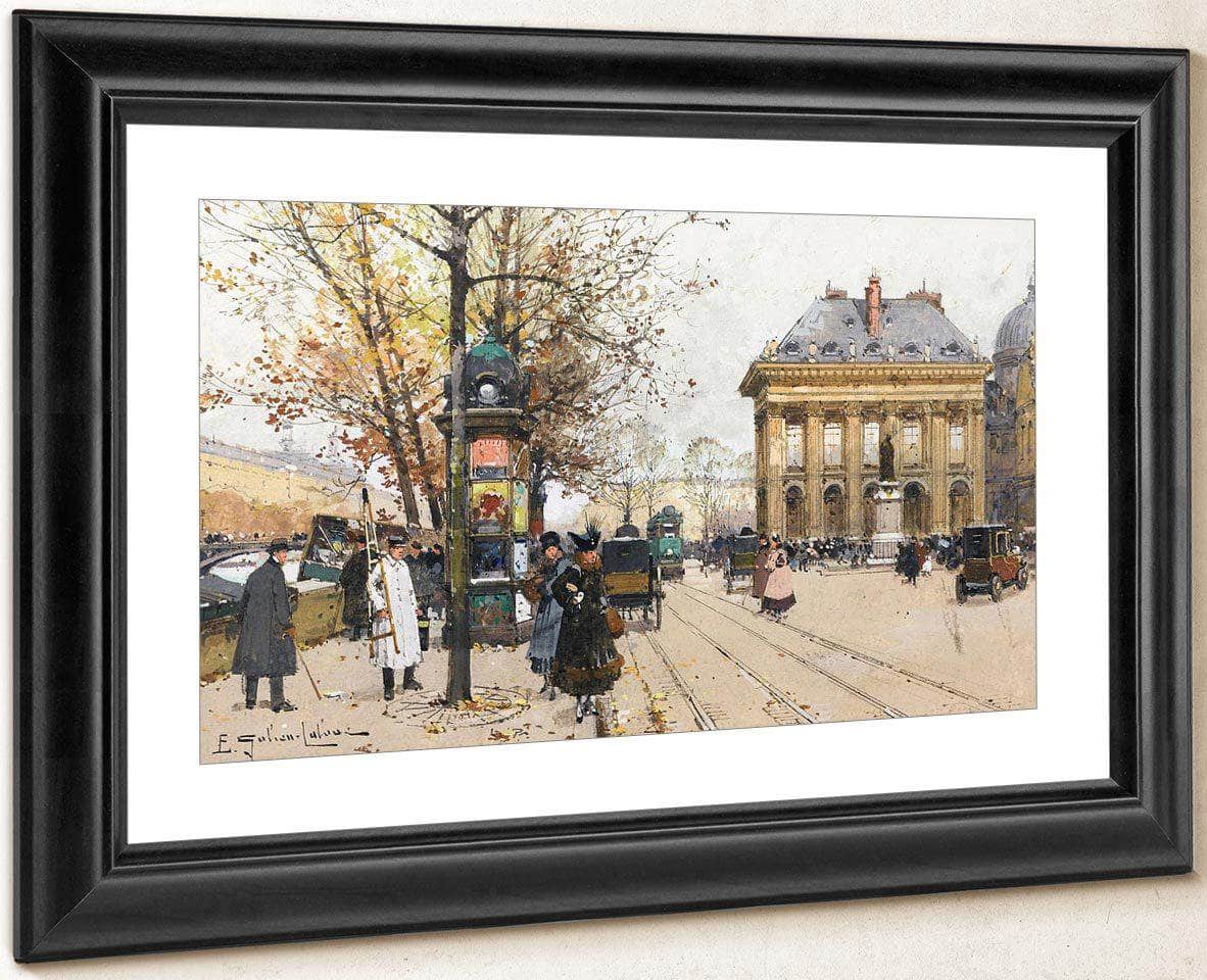Les Quais De La Seine Lautomne By Eugene Galien Laloue Fine Art Print