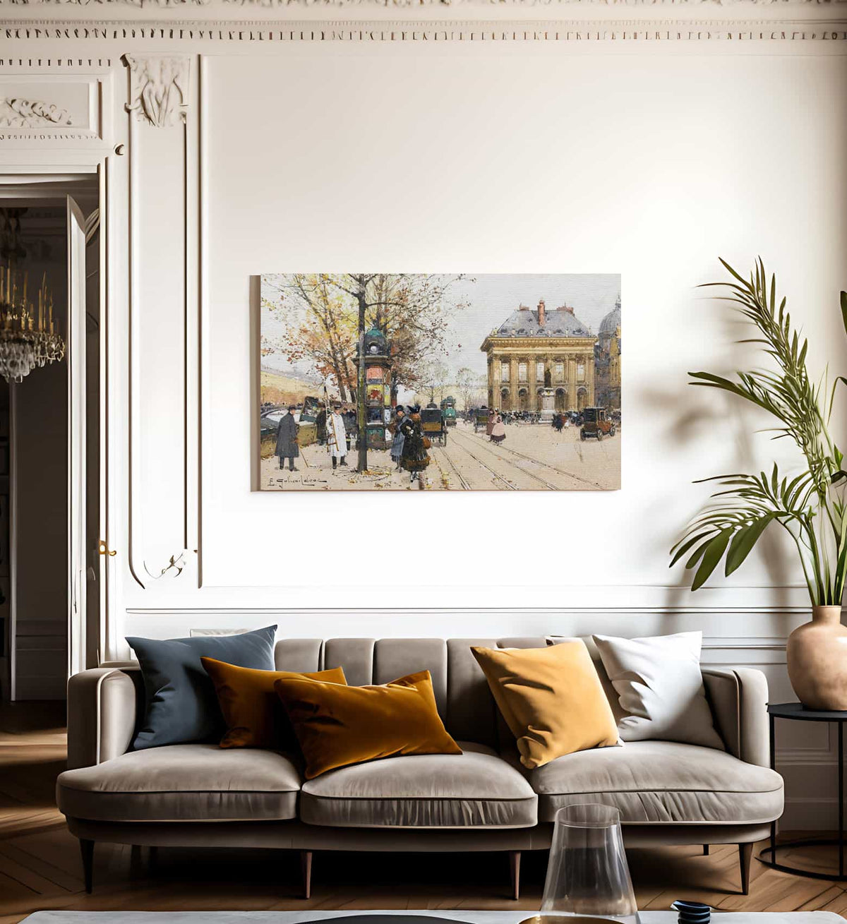 Les Quais De La Seine Lautomne By Eugene Galien Laloue Fine Art Print