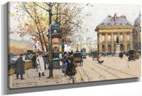Les Quais De La Seine Lautomne By Eugene Galien Laloue Fine Art Print
