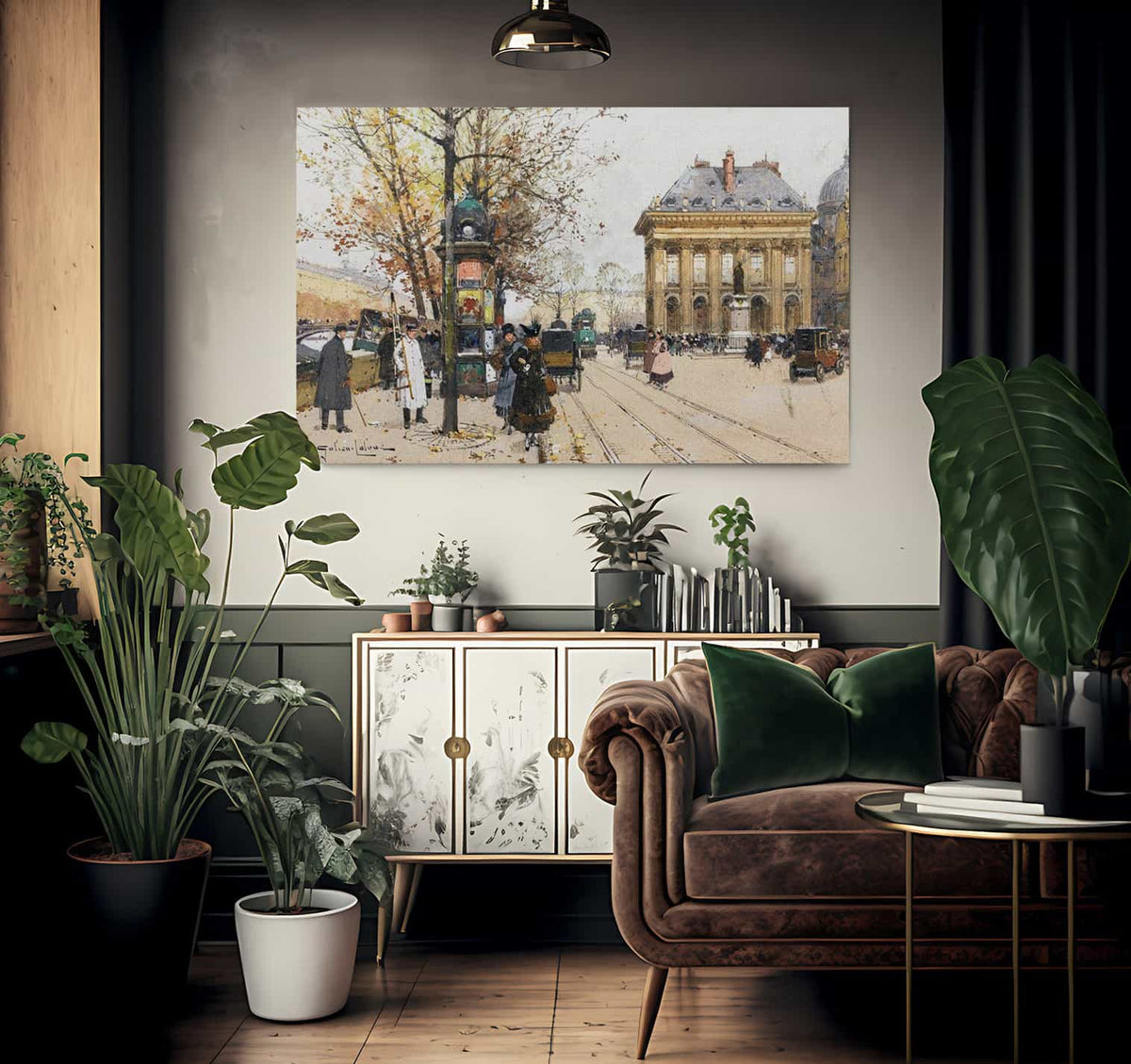 Les Quais De La Seine Lautomne By Eugene Galien Laloue Fine Art Print