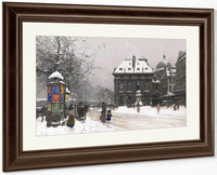Les Quais De La Seine Lhiver By Eugene Galien Laloue Fine Art Print