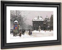 Les Quais De La Seine Lhiver By Eugene Galien Laloue Fine Art Print