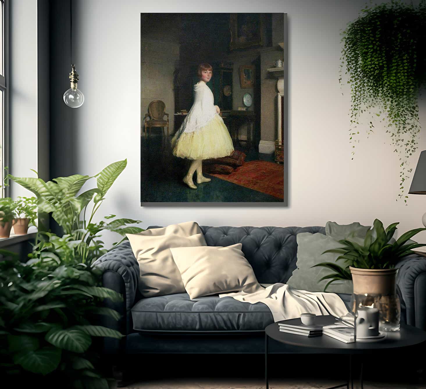Leslie In The Studio By Thomas Martine Ronaldson Fine Art Print