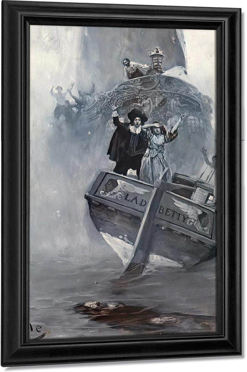Let Me Go To Him! She Shrieked In Her Anguish Of Soul By Howard Pyle Fine Art Print