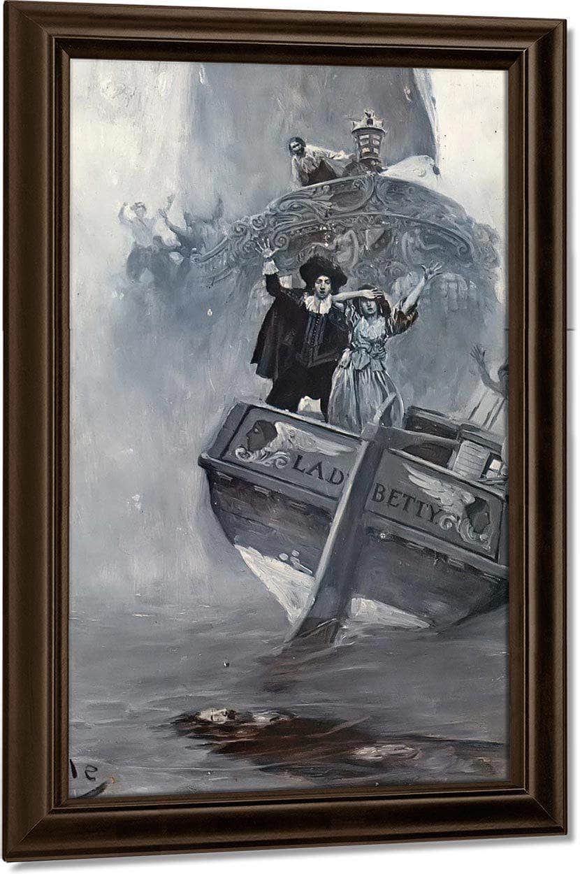 Let Me Go To Him! She Shrieked In Her Anguish Of Soul By Howard Pyle Fine Art Print