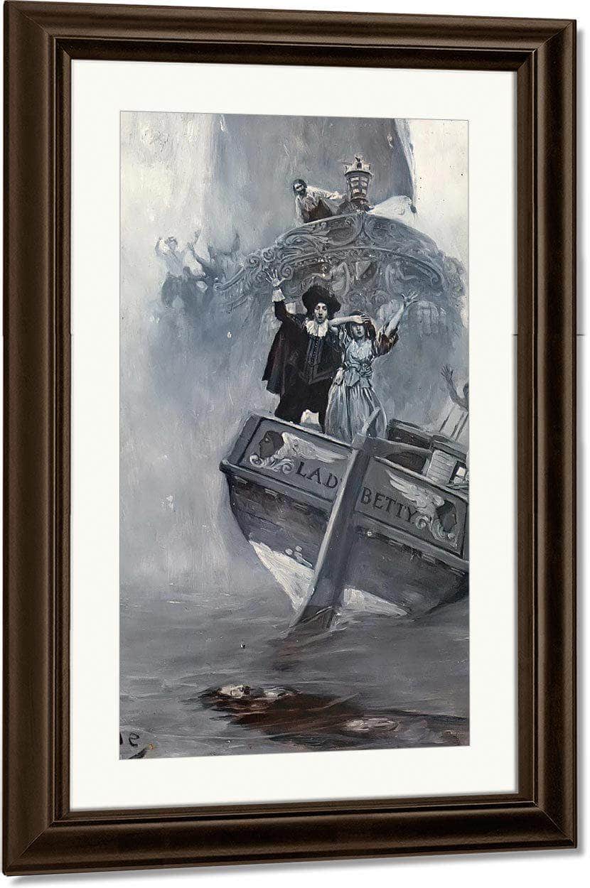 Let Me Go To Him! She Shrieked In Her Anguish Of Soul By Howard Pyle Fine Art Print