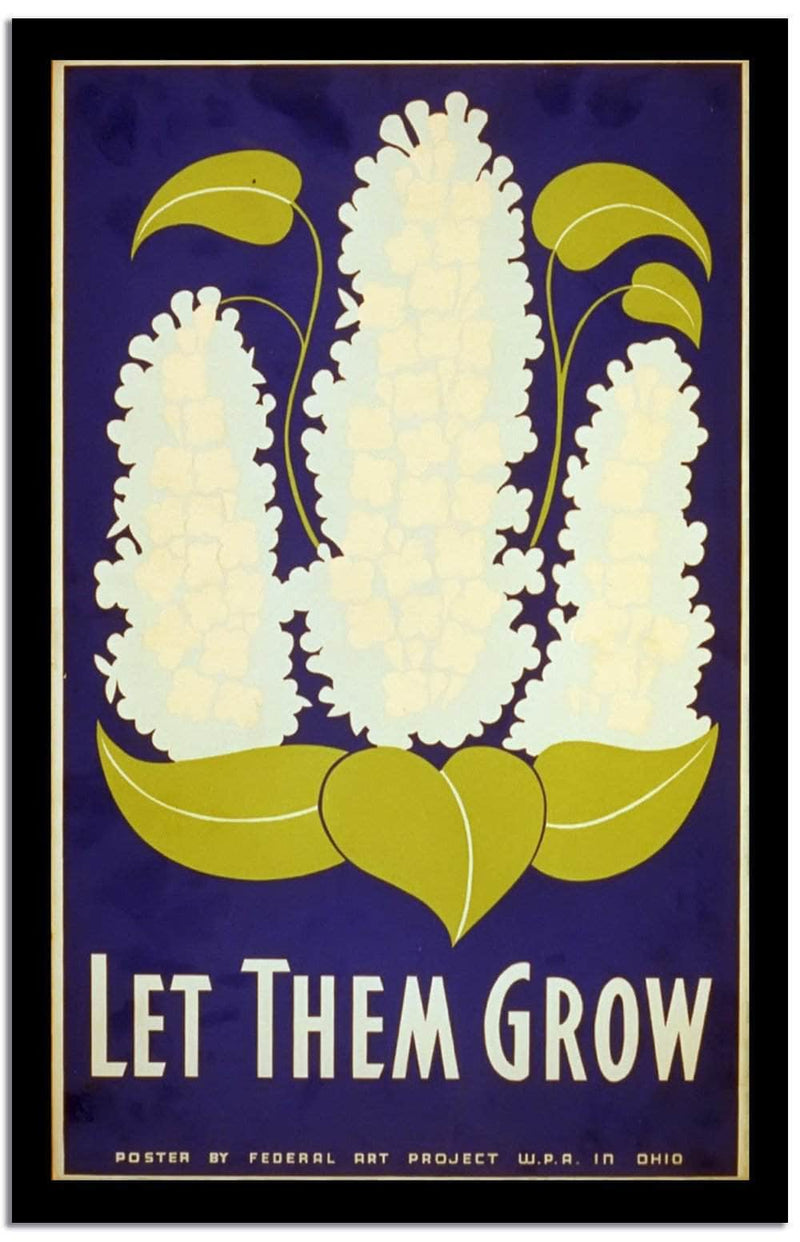 Let Them Grow  Vintage Poster Fine Art Print