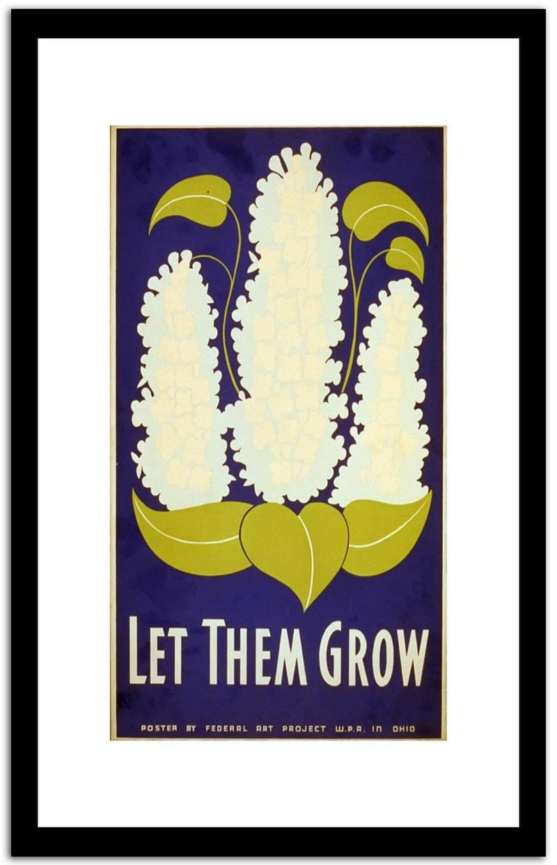 Let Them Grow  Vintage Poster Fine Art Print