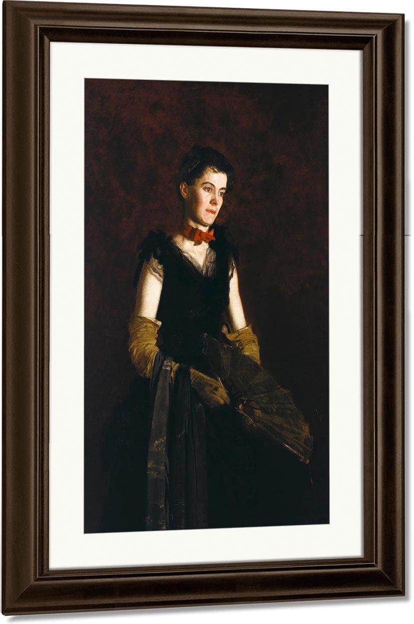 Letitia Wilson Jordan By  Thomas Eakins Fine Art Print