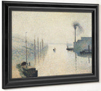 Li Le Lacroix Rouen The Effect Of Fog By Camille Pissarro Fine Art Print
