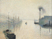 Li Le Lacroix Rouen The Effect Of Fog By Camille Pissarro Fine Art Print