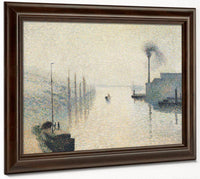 Li Le Lacroix Rouen The Effect Of Fog By Camille Pissarro Fine Art Print