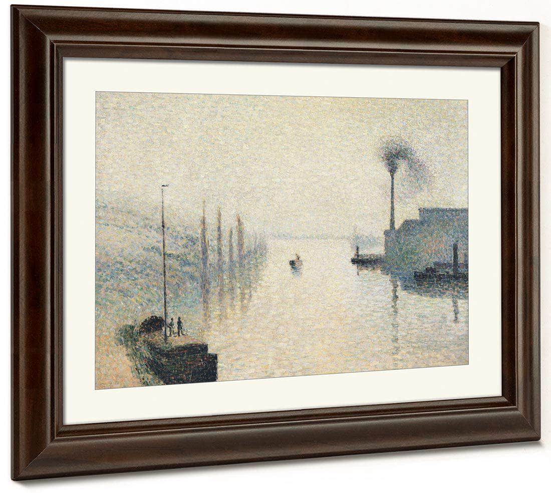 Li Le Lacroix Rouen The Effect Of Fog By Camille Pissarro Fine Art Print
