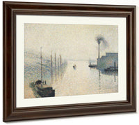 Li Le Lacroix Rouen The Effect Of Fog By Camille Pissarro Fine Art Print