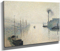 Li Le Lacroix Rouen The Effect Of Fog By Camille Pissarro Fine Art Print
