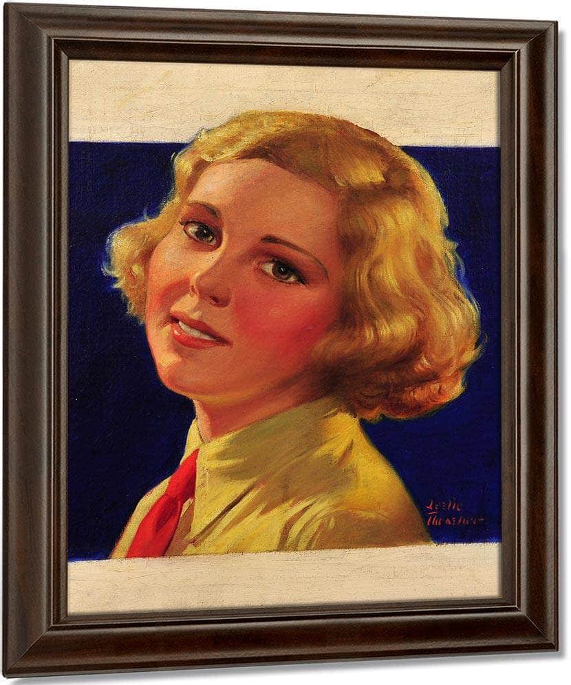 Liberty Magazine Cover October 1 1932 By Leslie Thrasher Fine Art Print