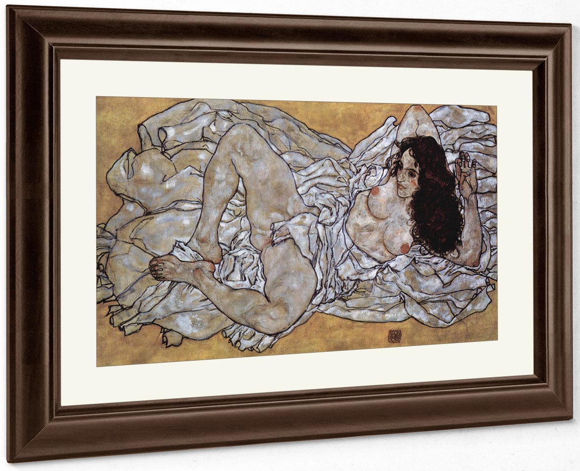 Liegende Frau 1917 96X171Cm Leopold Museum By Egon Schiele Fine Art Print