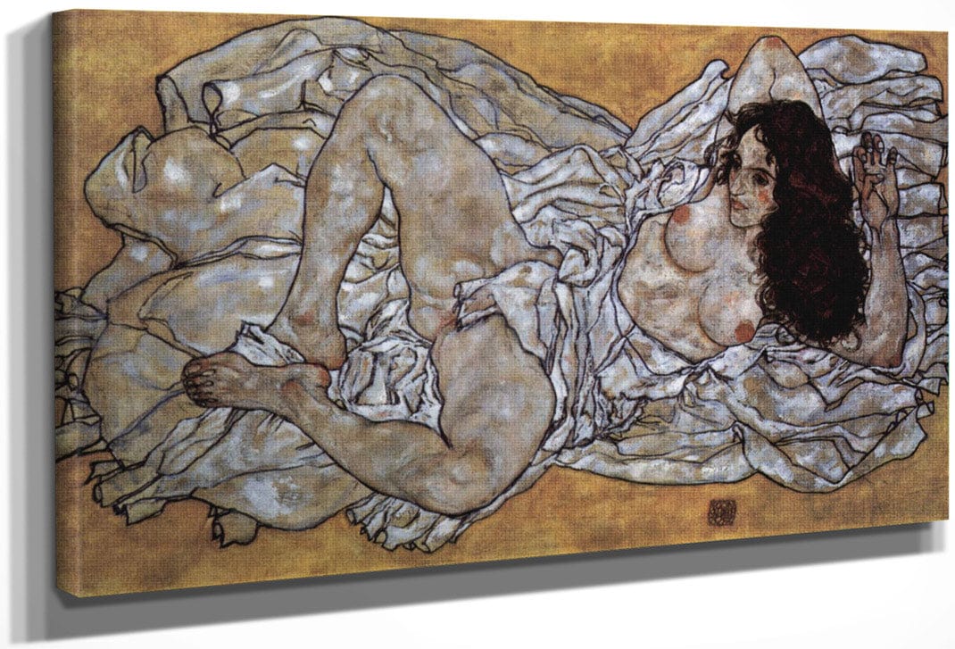 Liegende Frau 1917 96X171Cm Leopold Museum By Egon Schiele Fine Art Print