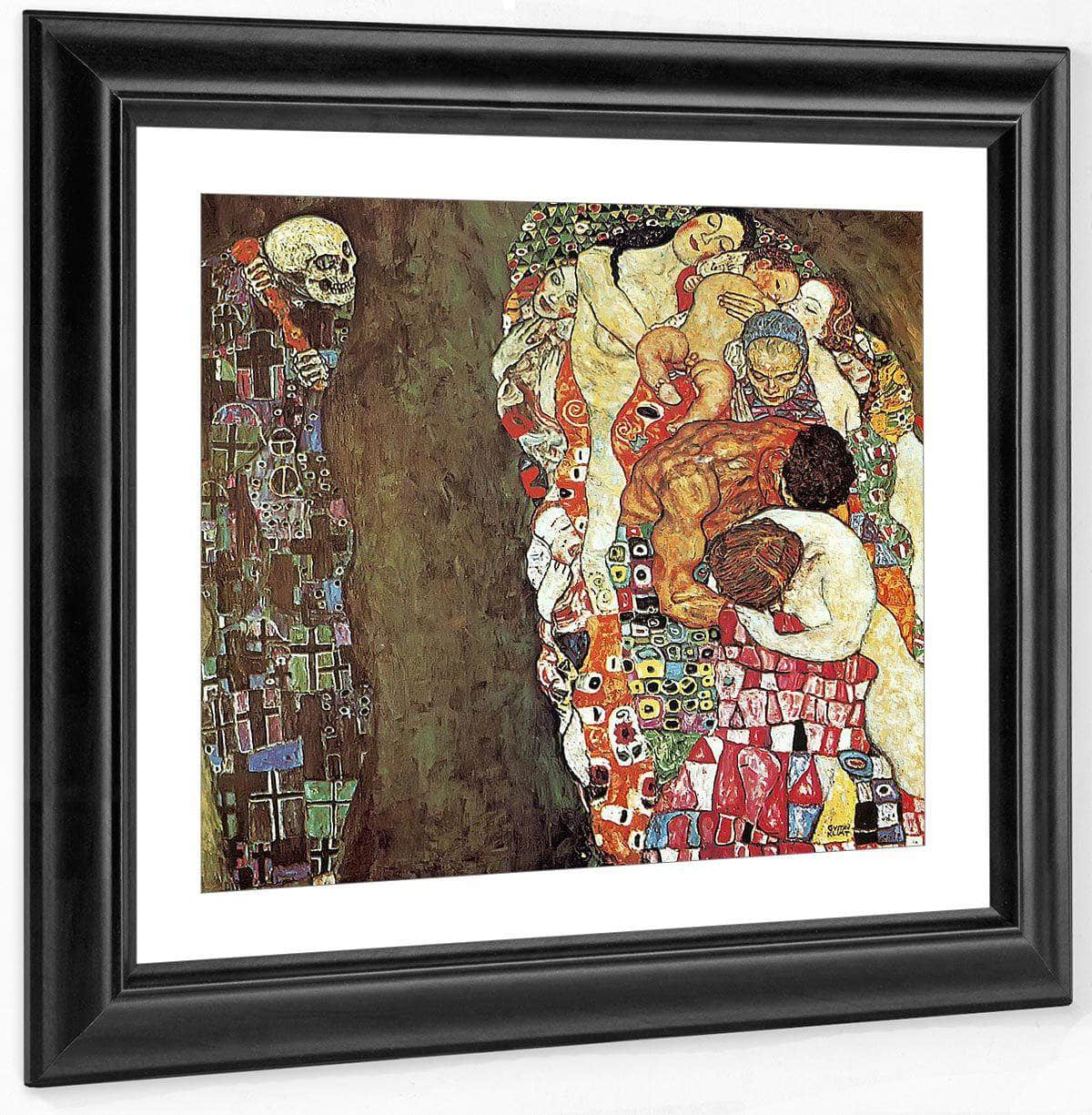 Life And Death By Gustav Klimt Fine Art Print
