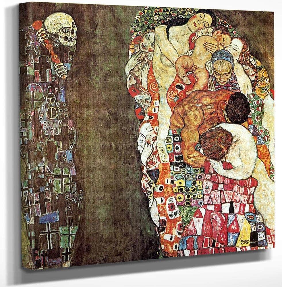 Life And Death By Gustav Klimt Fine Art Print