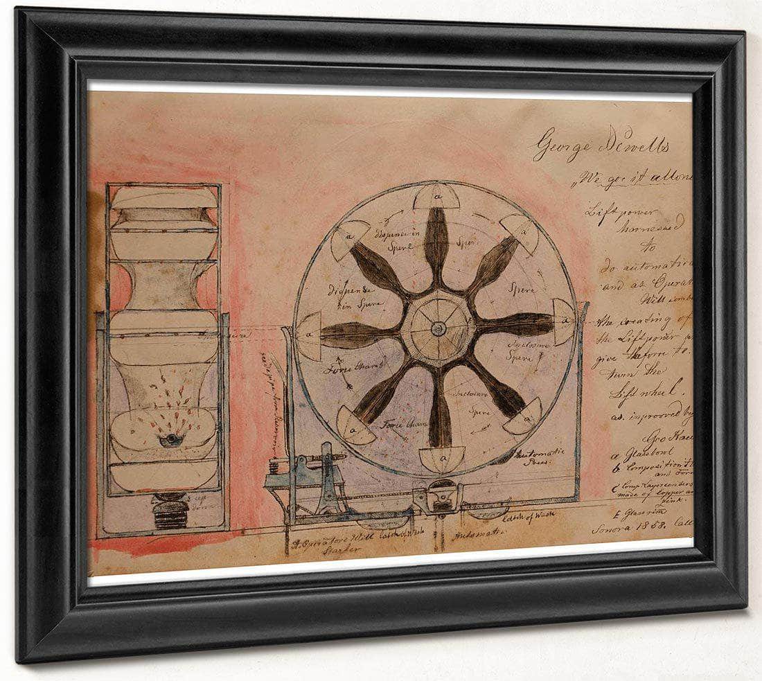 Liftpower Harnessed 1919 By Charles Dellschau Fine Art Print