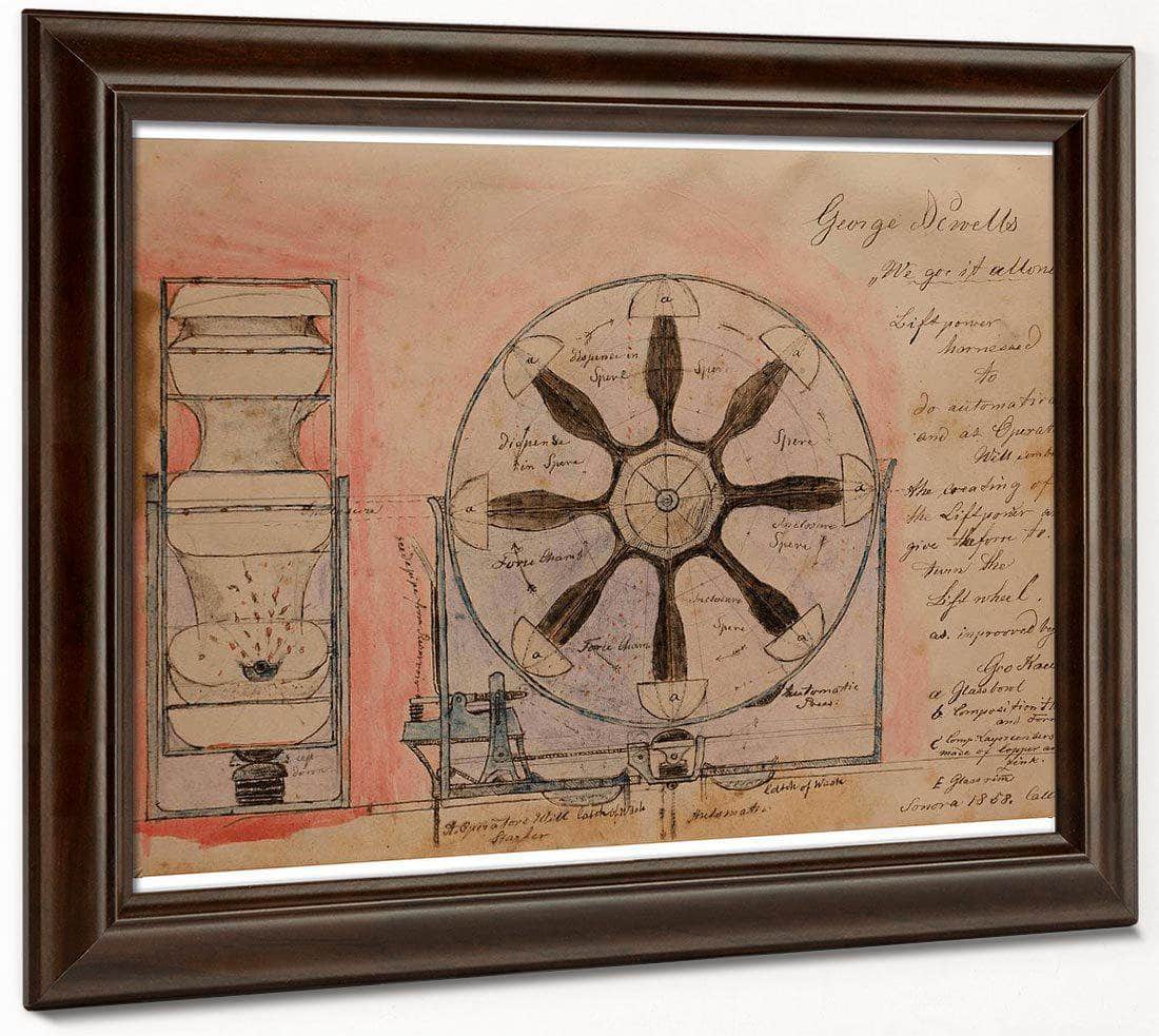 Liftpower Harnessed 1919 By Charles Dellschau Fine Art Print