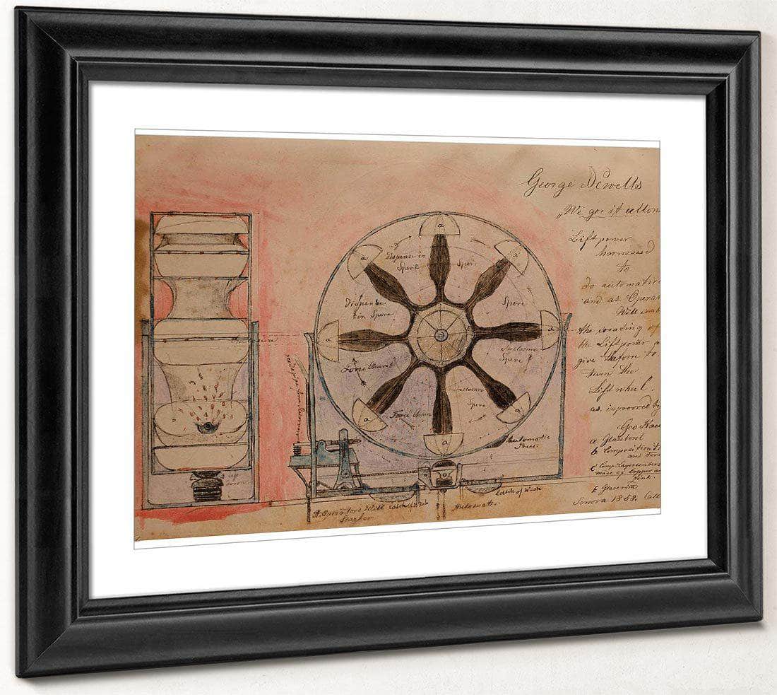 Liftpower Harnessed 1919 By Charles Dellschau Fine Art Print