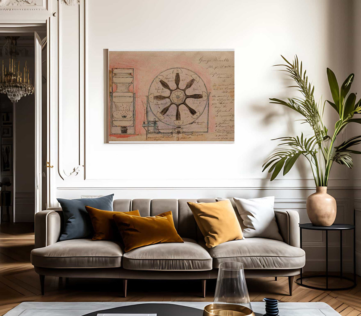 Liftpower Harnessed 1919 By Charles Dellschau Fine Art Print