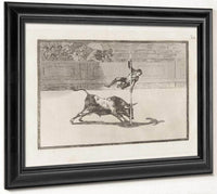 Ligereza Y Atrevimiento De Juanito Apinani En La De Madrid (The Agility And Audacity Of Juanito Apinani In [The Ring] At Madrid) From The Series La Tauromaquia By Francisco De Goya Fine Art Print