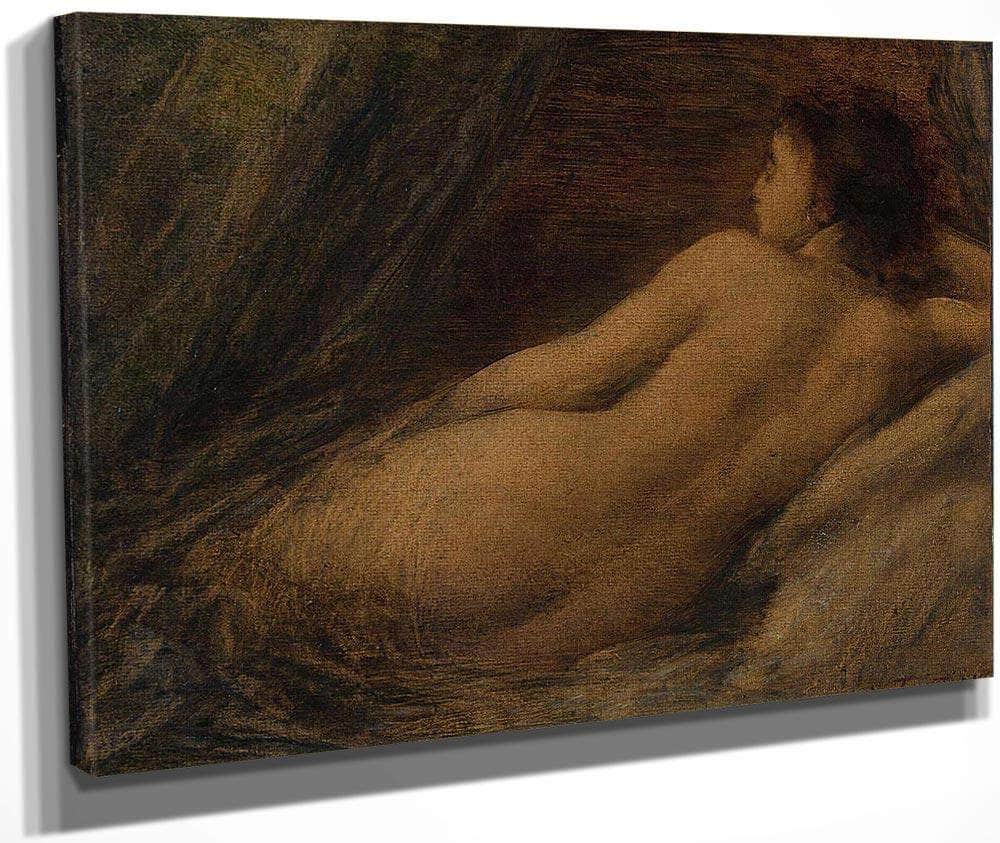 Liggende Naakte Vrouw By Henri Fantin Latour Fine Art Print