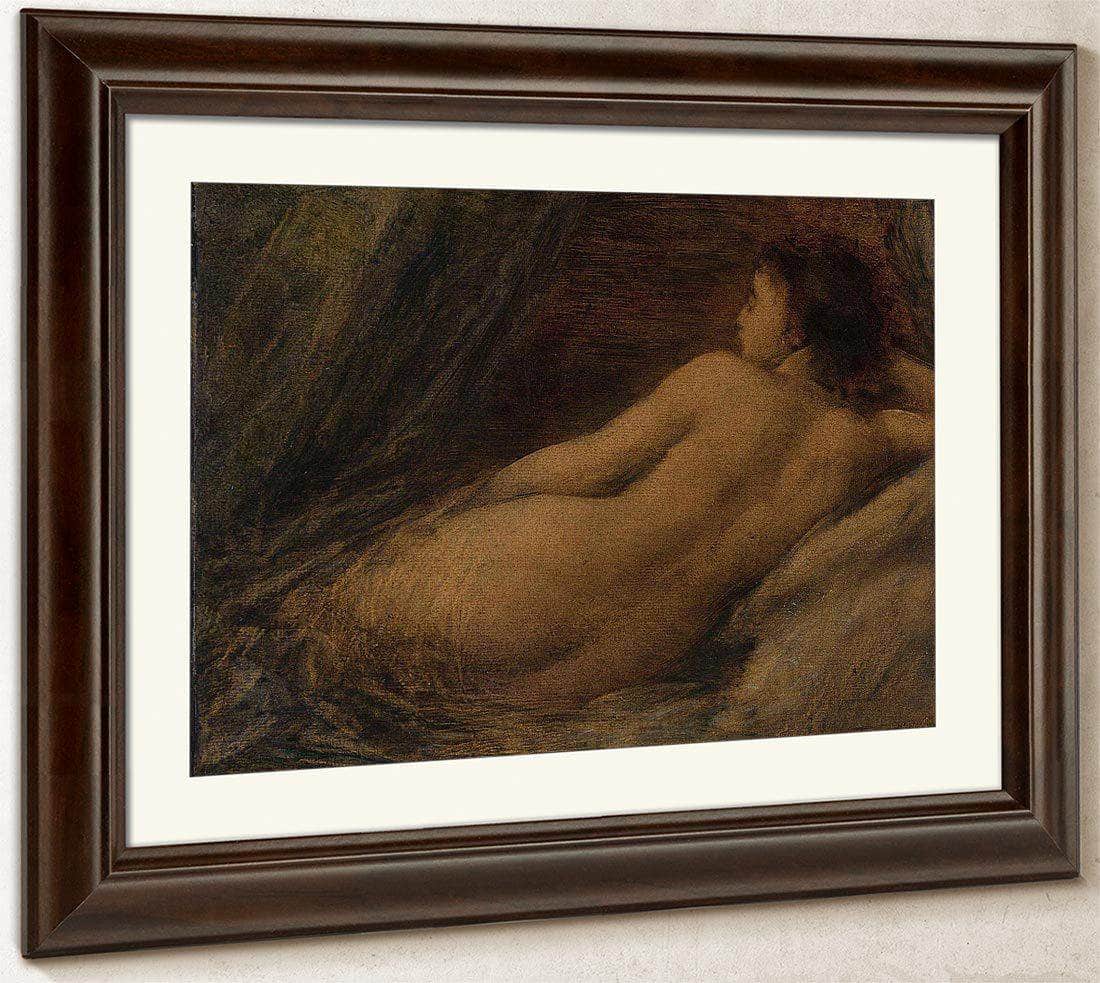 Liggende Naakte Vrouw By Henri Fantin Latour Fine Art Print
