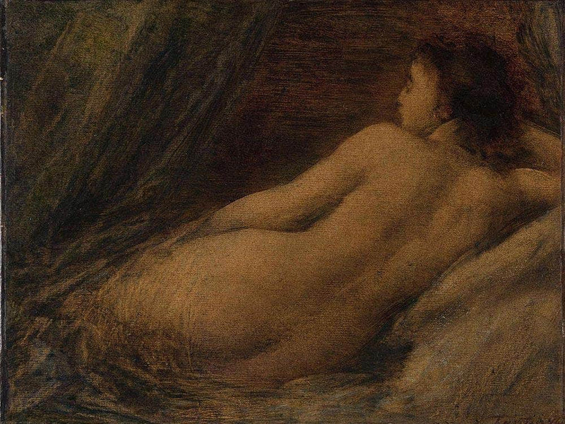 Liggende Naakte Vrouw By Henri Fantin Latour Fine Art Print