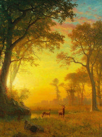 Light In The Forest By Albert Bierdstadt Fine Art Print