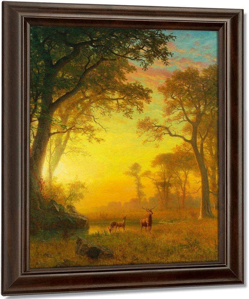 Light In The Forest By Albert Bierdstadt Fine Art Print