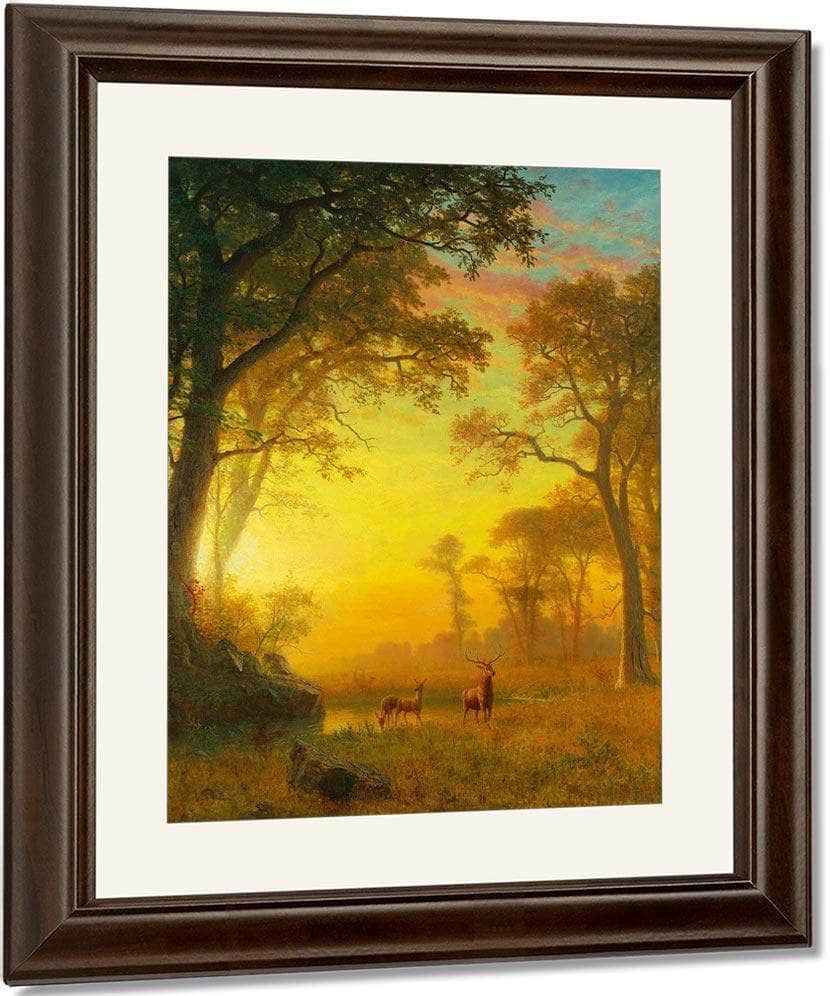 Light In The Forest By Albert Bierdstadt Fine Art Print