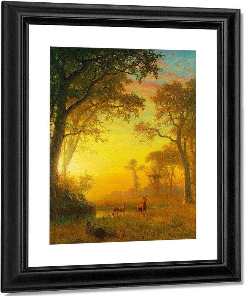 Light In The Forest By Albert Bierdstadt Fine Art Print