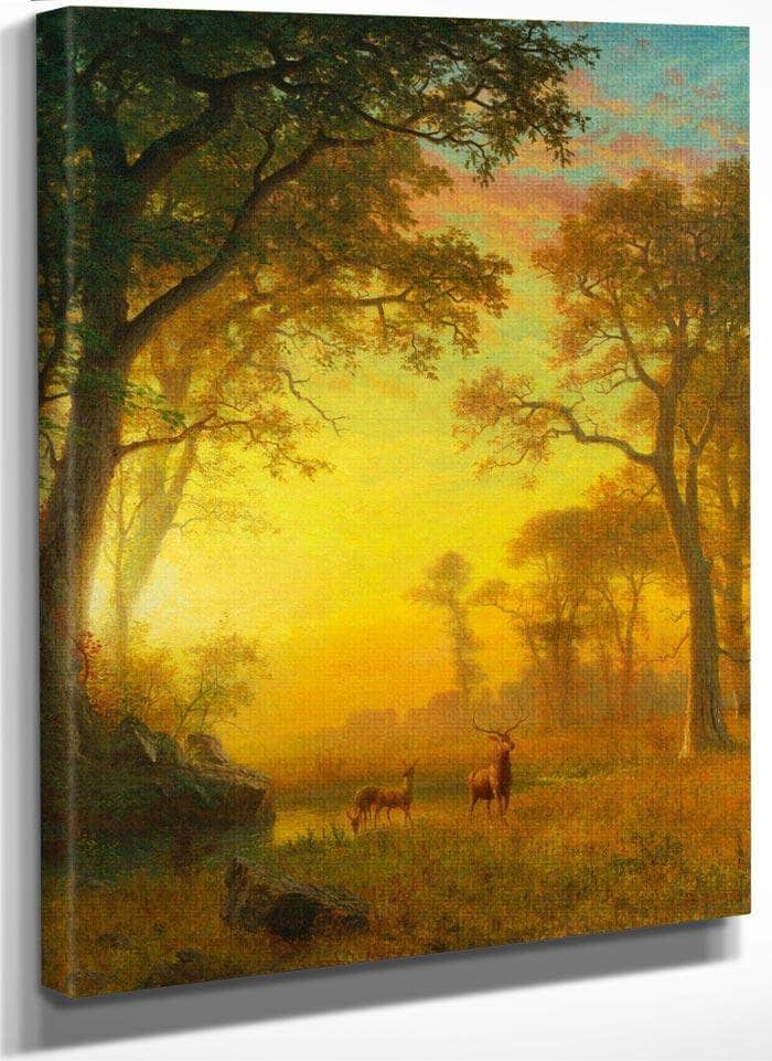 Light In The Forest By Albert Bierdstadt Fine Art Print
